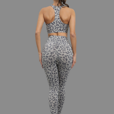 Heather Grey Leopard Set