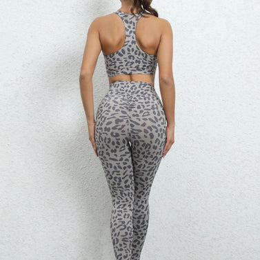 Heather Grey Leopard Set