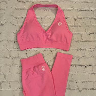 Barbie Pink V-Neck Halter Set